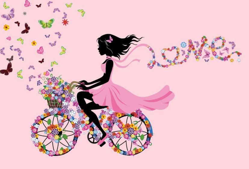 LOVE FLOWER BICYCLE